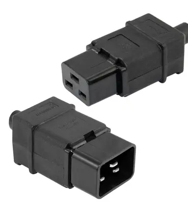 IEC320-C19 buchse für Internet-Service-USV-Stecker PDU-Strom verdrahtung abnehmbarer Stecker Drei horizontale Löcher 16A (männlich & weiblich) Kit