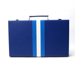 Tùy chỉnh 15 inch sang trọng xách tay PU da hội đồng quản trị trò chơi <span class=keywords><strong>backgammon</strong></span> Bộ - Product Image 3