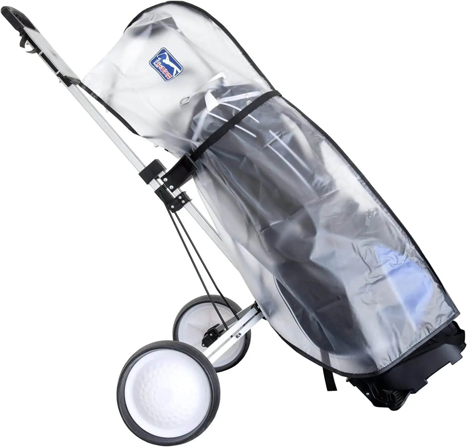 Sac de voiturette de golf en PVC transparent imperméable housse de pluie, housse de protection transparente sacs de club imperméable