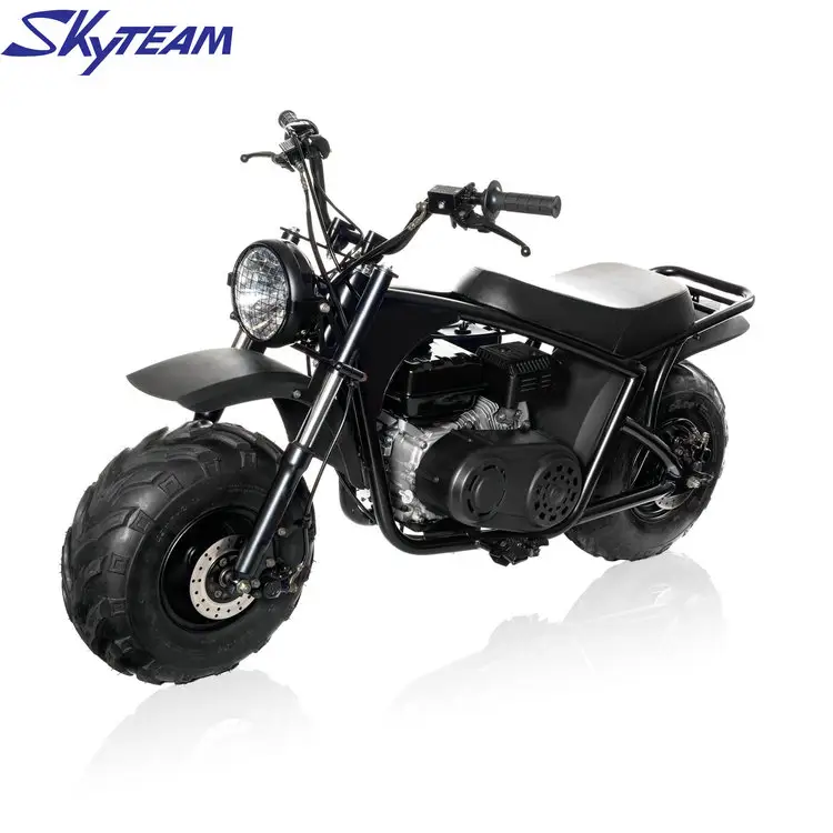 SKYTEAM CE APPROVED 212cc Gas powered Mini Bike Trail bike Fat wide tires Motorcycle