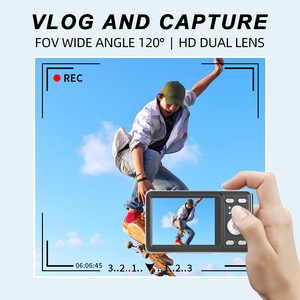 กล้องดิจิตอล HD ช็อตเดียว 3 นิ้ว 16x การจดจําใบหน้ามินิแบบพกพา HD กล้องดิจิตอลป้องกันการสั่นไหวแบบออปติคัล - Product Image 4