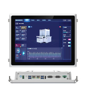 P L C Compatible <strong>Embedded</strong> Touch Screen Manufacturing Automation HMI Panel PC for Production Line CNC Machine - Product Image 1