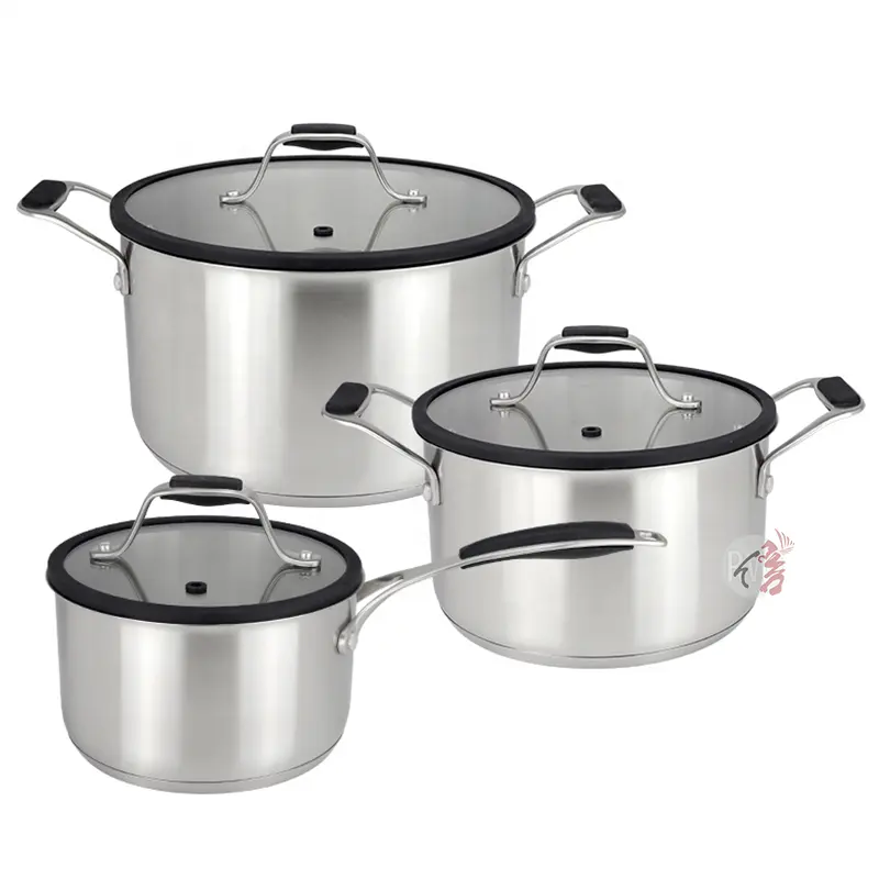 Profissional Home Kitchenware Panelas E Panelas Cook ware Non-Stick Cooking Pot Set Panelas Aço Inoxidável