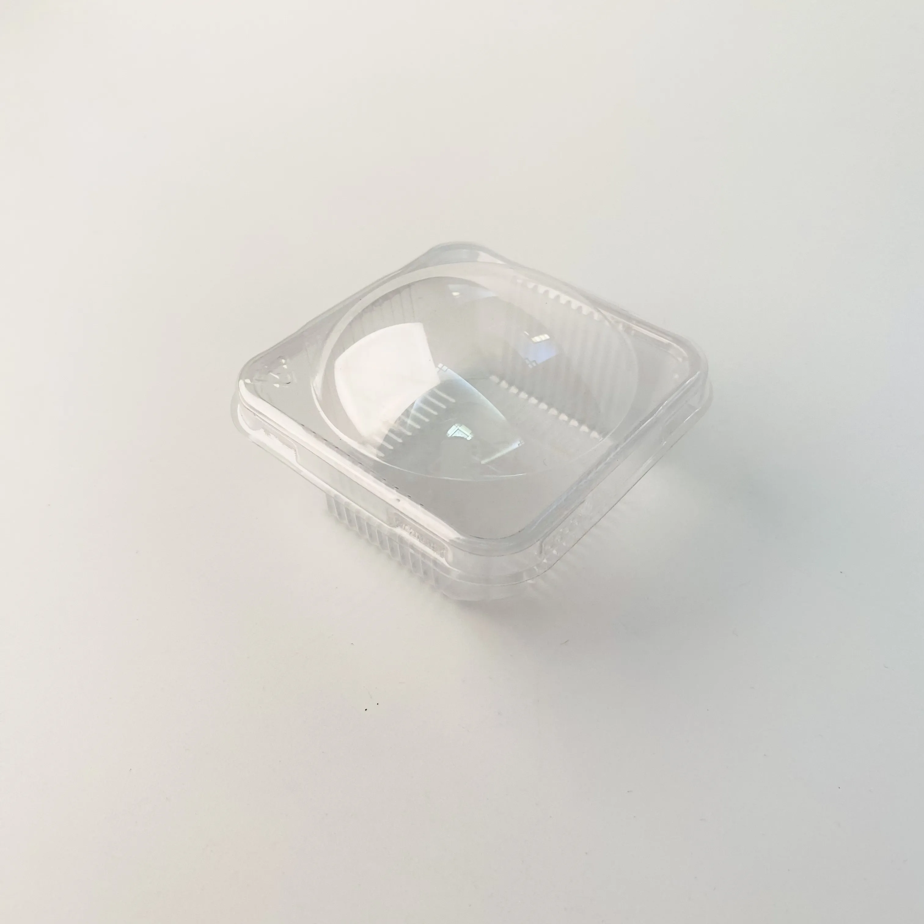 Prêt à expédier boîte d'emballage en plastique à gâteau unique transparente de haute qualité ronde petit conteneur d'emballage d'oeuf york