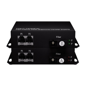 2 canales PCM Voice RJ11 Teléfono a convertidor de medios de fibra óptica - Product Image 1