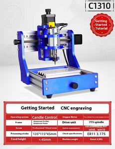 TEBAK JY-06 portatile Mini CNC Full Metal Frame Desktop legno 3 assi 1310 Router di programmazione e incisione Laser macchina da taglio - Product Image 3