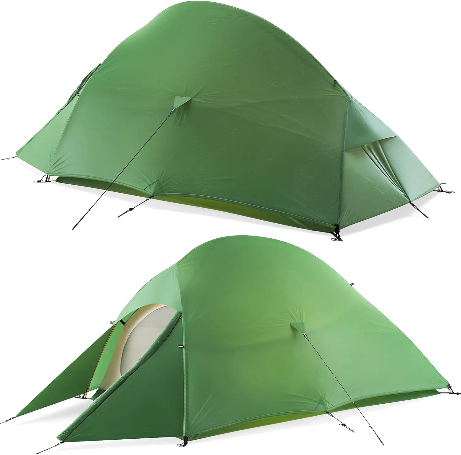 אוהל תרמילאים קל משקל NPOT 2 אנשים 3 עונות קל במיוחד עמיד למים עם טביעת רגל התקנה קלה אוהל חיצוני שכבה כפולה