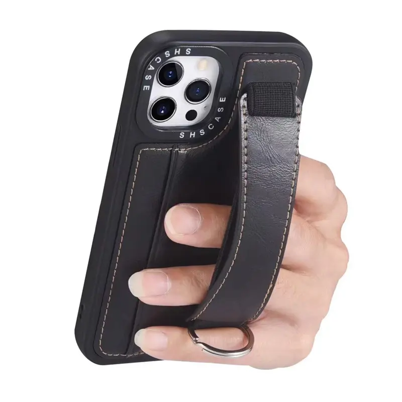 Nueva pulsera de cuero PU funda portatarjetas para teléfono móvil con tarjetero para iPhone 7 a 15 Pro Max Fundas para Celulares