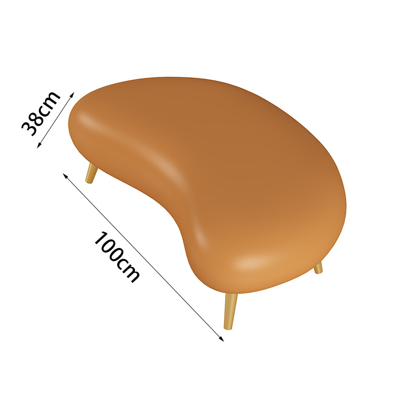 Tabouret en noix de cajou (orange)