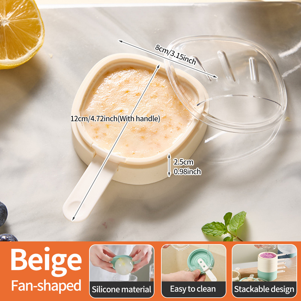 Beige Fan-shaped
