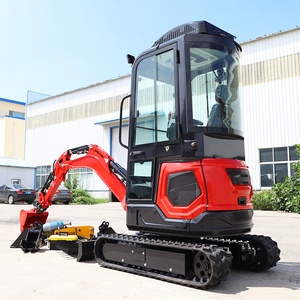Mini excavadora EPA de 1,7 toneladas de peso de trabajo con aire acondicionado, excavadora hidráulica diésel, ingeniería de construcción de viviendas - Product Image 1