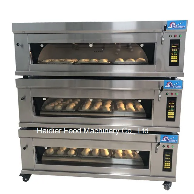 Haidier equipamentos de padaria, 3 baralho forno/pizza pão assar pequeno portátil/6 bandejas forno