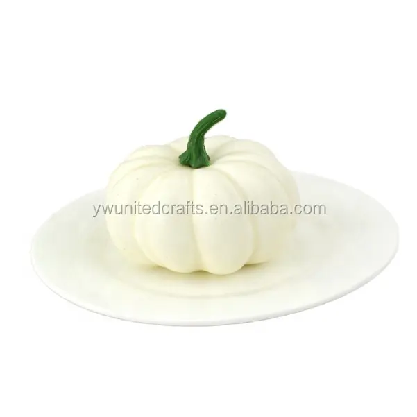 Halloween decorativo Artificial blanco calabazas venta al por mayor