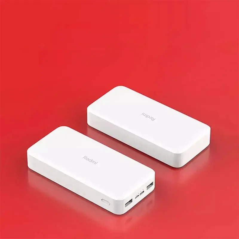 Mi Powerbank daya Bank 20000mah, Bank daya portabel 18w, mikro USB XiaoMi Redmi 20000mah pengisian cepat
