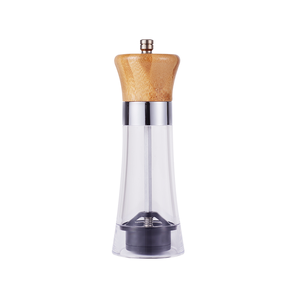 Pepper Mills Spice Grinder Wood Pepper Grinder Shaker Manual Bamboo Wooden Salt and Pepper Grinder