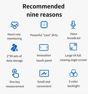 Dijital akıllı otomatik bilek kan basıncı monitörü BP makinesi metre tansiyon aleti otomatik Tensiomtros modeli manşet plastik - Product Image 5