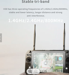 Skydroid H30 16 kanallı 1.4GHz/2.4GHz/800MHz dijital Video radyo kontrol verici Drone uzaktan kumanda aksesuarı - Product Image 2