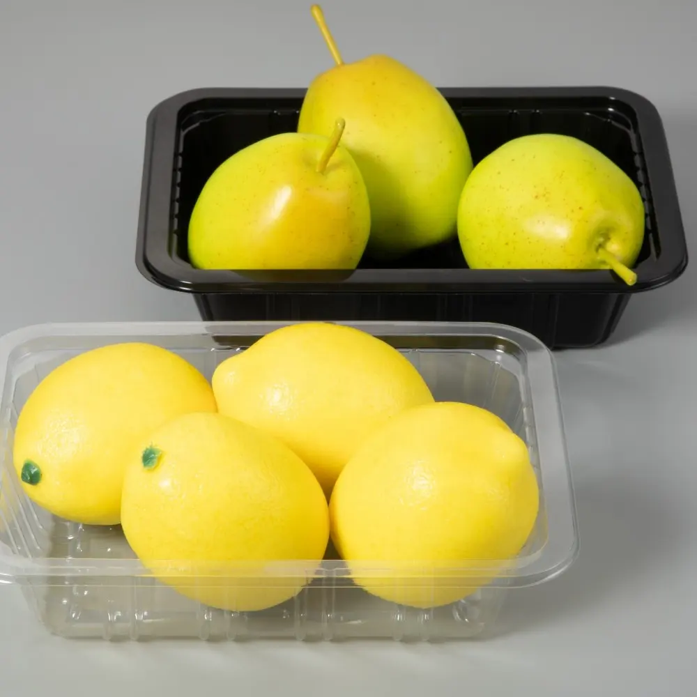PETプラスチックフルーツトレイクリア使い捨てプラスチック食品包装トレイプラスチック容器ケーキ野菜環境にやさしいブリスタートレイ