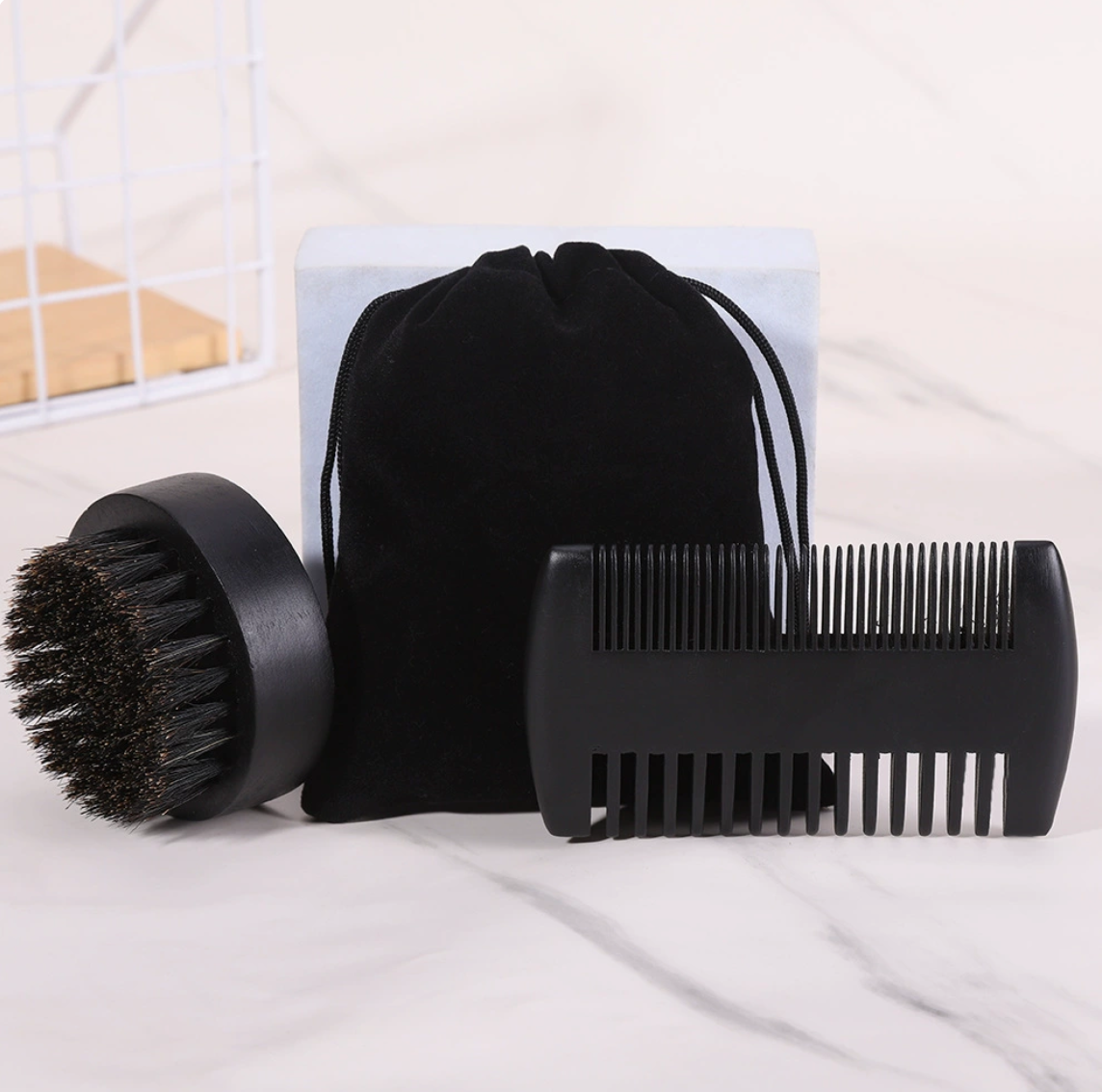 16141 Brosse à barbe 3 pièces