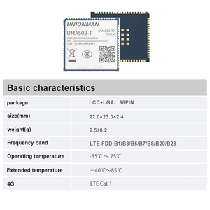 Modulo di comunicazione wireless UMA502-T7 supporto DataTransfer Wireless modulo di comunicazione FOTA PSM modello B1/B3/B5/B7/B8/B20/B28 - Product Image 5