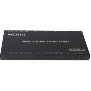 Conmutador HDMI de 18Gbps, 4x1, compatible con ARC Audio Breakout para sistema de cine en casa