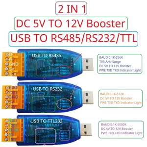 UD23202 UDTTL03 12V 5V VCC salida USB a RS485 RS232 TTL convertidor UART PC COM Módulo de puerto serie - Product Image 2