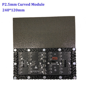 โค้งจอแสดงผล LED ในร่ม P2 P2.5 P3 P4 P5นุ่มนำโมดูลโค้งที่มีความยืดหยุ่นนำหน้าจอแสดงผล