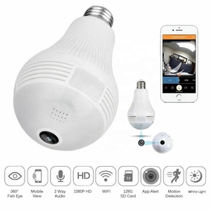 Saikiot V380 <strong>Camera</strong> Bulb <strong>1</strong>.<strong>3MP</strong> <strong>3MP</strong> 360 Degree WIFI E27 Light Bulb Mini <strong>Camera</strong> CCTV Wireless Fisheye Light V380 Pro Bulb <strong>Camera</strong> - Product Image 6