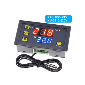 Controlador de temperatura de alta precisión Pantalla digital Interruptor de control de temperatura Miniatura 12V24V/AC220V W3230 para módulo