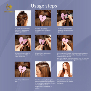 ヘアエクステンションスタースピードヒューマンヘアアイスエクステンションキット20mlアイスエクステンション接着剤キット - Product Image 4