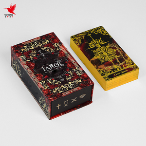 Çevre dostu özel baskılı Tarot güverte dayanıklı altın folyo Divination okuma Pract için rehber kağıt malzeme ile Set için - Product Image 1