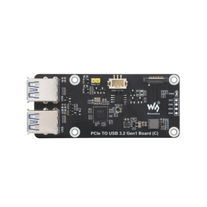 PCIe zu 4-Ch USB 3.2 Gen1-Karte für Raspberry Pi 5 bis zu 5 Gbit/s Geschwindigkeit Treiber freier Plug & Play PCIe-Adapter Raspberry Pi