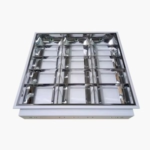 Jpungsun T8 lõm lưới tản nhiệt đèn 1200x300mm 2x18W 3x18W 4x18W louver phù hợp 2ft 4ft T8 huỳnh quang ánh sáng lịch thi đấu - Product Image 2