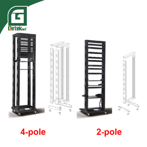 Geteknet Red de 19 pulgadas Rack de 19 "22U Bastidores de servidor de marco abierto de datos de red de 4 polos - Product Image 4