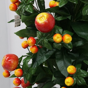 Customizable Artificial Simulation Decorative Plant the <strong>Descendants</strong> <strong>of</strong> Golden Jade Pole Are Full <strong>of</strong> Yellow Apples Fruit Tree - Product Image 3