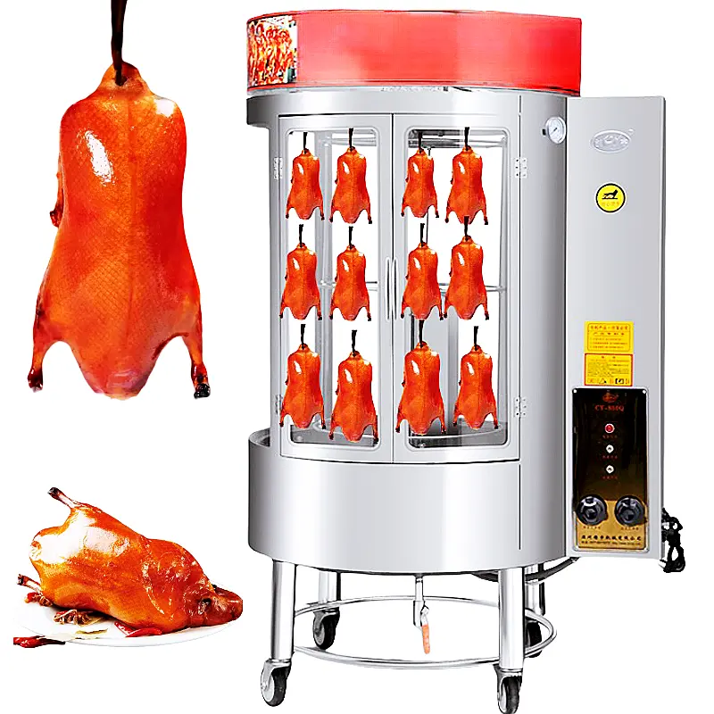 Электрическая/газовая печь для жарки утки, коммерческая полностью автоматическая электрическая Вращающаяся печь для жарки курицы, печь для Жарки Рыбы