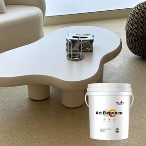 Sistema de suelo de terrazo micro de resina epoxi autonivelante con partículas de arena de cuarzo de colores distribuidas uniformemente - Product Image 4