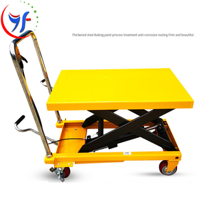 YF Customizable <strong>Handling</strong> Equipment Easy Loading Material Lift Table Double Scissor Mini Lift Platform <strong>Capacity</strong> 1000kg 1 Ton - Product Image 3