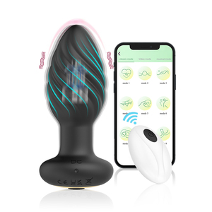 ダブルリングリモコン式アナルプラグ前立腺マッサージャー男性と女性共有アナル振動 - Product Image 2