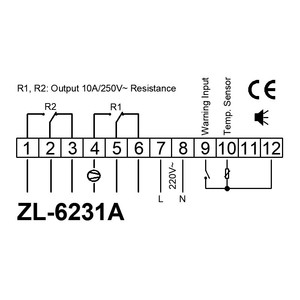 Controlador de incubadora multifunción con temporizador, giro de huevo o ventilador, ZL-6231A - Product Image 6