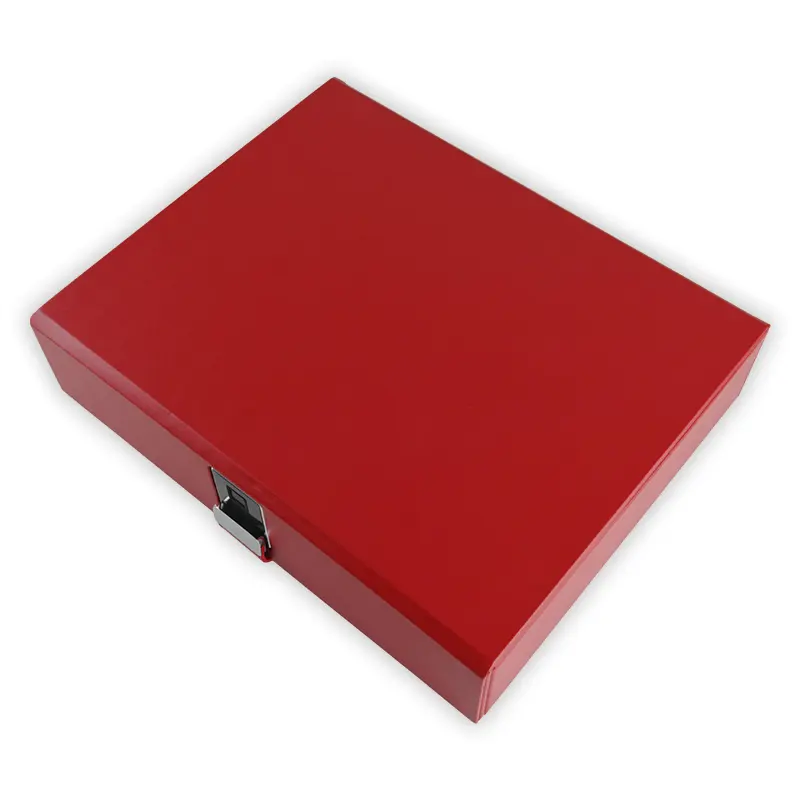 Высококачественная кожаная коробка для хранения документов с сертификатами большой емкости