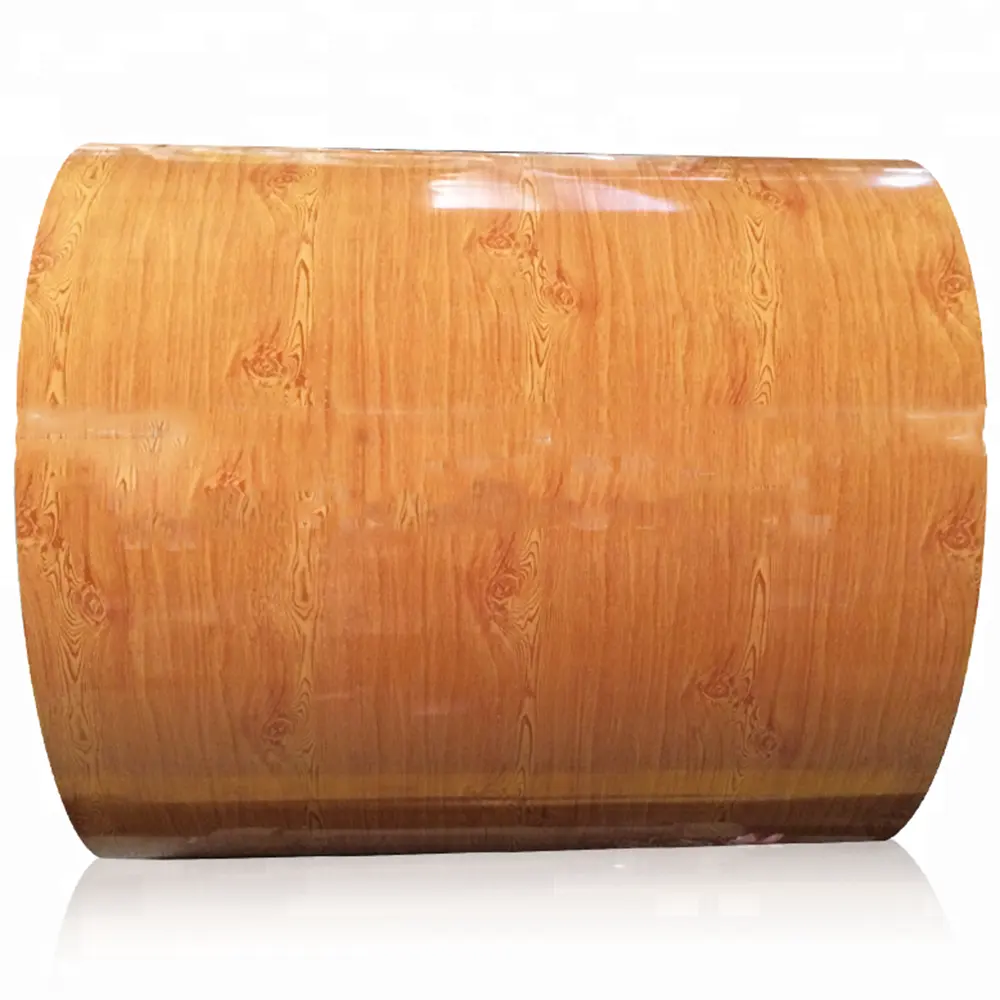 Hochwertige 0,5mm Holz muster farb beschichtete verzinkte ppgi Stahls pulen für Kanada