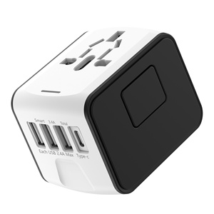US EU UK Power <strong>Adapter</strong> Travel Charger Multi-Function USB Type-C QC3.0 PD Functions 65W 15W <strong>Output</strong> Power for <strong>Multiple</strong> Countries - Product Image 1