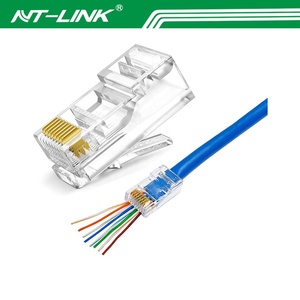 网联网络电缆utp rj 45以太网rj45通过8p8c模块化插头6类RJ45连接器6类 - Product Image 6