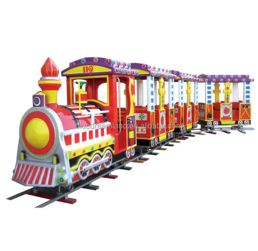 Outdoor Pretpark Toeristische Sightseeing Miniatuur Elektrische Batterij Spoor Trein Voor Volwassenen En Kinderen Voor Verkoop