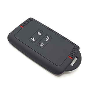 <strong>Key</strong> Shell Accessories Silicone Rubber Car <strong>Key</strong> Cover Case Carbon Fiber Pattern Compatible with Renault <strong>Espace</strong> Scenic 4 Arkana - Product Image 3