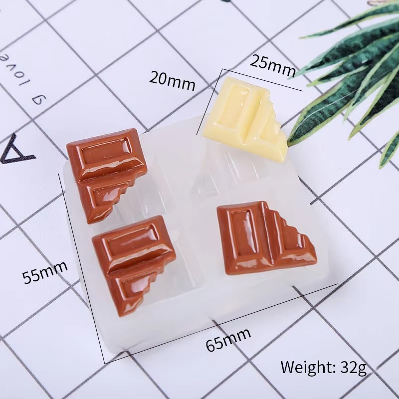 Chocolat blanc moitié