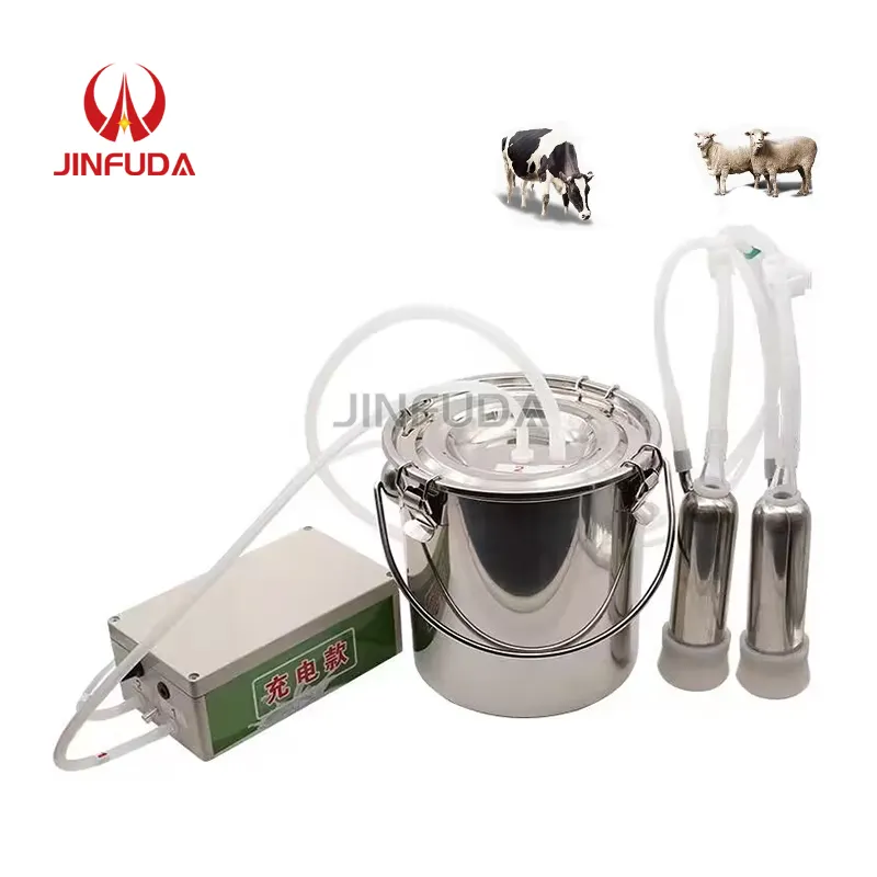 Large Capacity Milking Machine for Cows Goats Farms Electric Pulse Adjust Speed Automatic Stop Goat Milking Machines