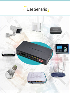 Alta calidad mini DC UPS 110V/220V230V Entrada DC 9V 12V 24V POE 15V 24V Mini UPS para enrutador portátil - Product Image 6