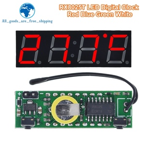 TZT 3 in 1 LED RX8025T digitale modulo di tensione della temperatura dell'orologio tempo/termometro/voltmetro DC 5-30V per Arduino - Product Image 5